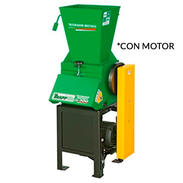 Triturador multiuso para material grueso y blando producciòn 1000 kilos hora con motor
