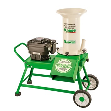 Triturador de residuos organicos con motor gasolina de 6.5 HP 3 cuchillas